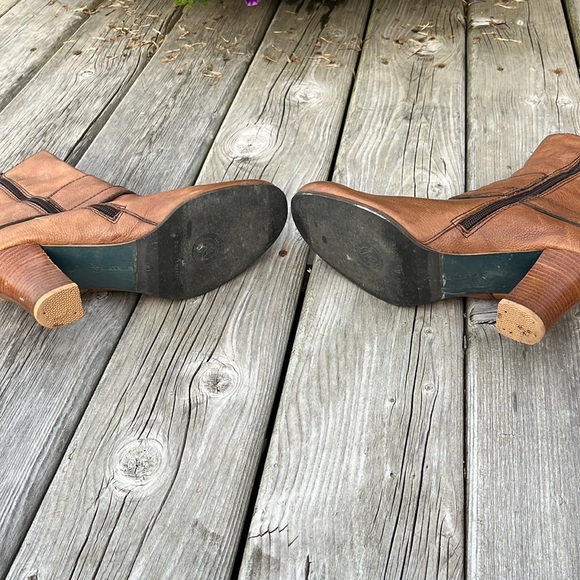 Miss Sixty cognac leather boots with button detail - Picture 11 of 11